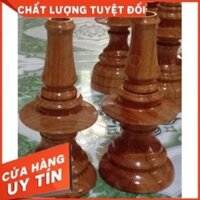 ĐÈN THỜ NẾN GỖ TRÀM ĐỎ ĐỂ BÀN ( MỘT ĐÔI)