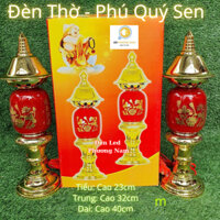 Đèn Thờ PHÚ QUÝ [ Bộ 2 cái]  ( Tiểu - Trung - Đại)