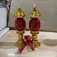Đèn thờ phú quý cao 22cm ngang 7cm ( 1 CẶP)