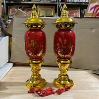 Đèn thờ phú quý cao 30cm ngang 9cm ( 1 CẶP)
