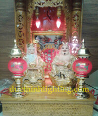 Đèn Thờ Phú Quý Tròn Số 2