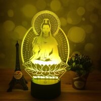 Đèn thờ Quán Thế Âm Bồ Tát, Đèn tranh Quan Thế Âm Bồ Tát để bàn, Đèn thờ Phật giáo (L441)