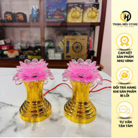 Đèn Thờ Trái Đào Cao (1 Cặp ) Đèn Thờ Trái Đào Bóng Nhót Hàng Loại 1 Chất Lượng Cao