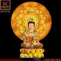 ĐÈN THỜ TRANH TRÚC CHỈ in MÂU NI tròn nhiều cỡ tỷ lệ đẹp so với bàn thờ - [ tủ thờ gia tiên, bàn thờ phật, bàn thờ chung