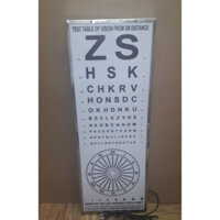 Đèn thử thị lực ZS kt 30x80cm đo tật khúc xạ-Đèn kiểm tra thị lực-Bảng đo thị lực