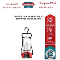 Đèn tích điện đa năng SUNHOUSE SHE - 6036LA - Màu đỏ