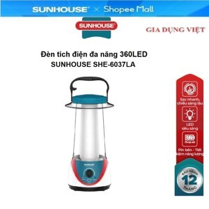 Đèn tích điện Sunhouse SHE-6037LA