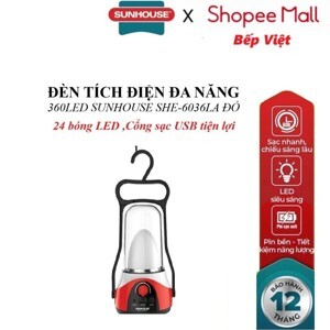 Đèn tích điện Sunhouse SHE6036LA