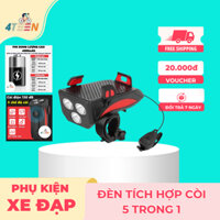 Đèn Tích Hợp Còi Gắn Xe Đạp 4 Chế Độ Sáng Và 3 Chế Độ Còi Gắn Được Điện Thoại