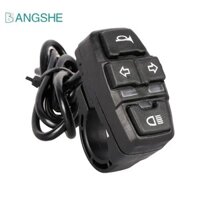 Đèn tín hiệu BANGSHE DK336, Điều khiển còi Đèn Ebike Công tắc đèn xe đạp điện, Phụ kiện xe tay ga Đèn xoay chống trượt 36V / 48V Ebike Horn Switch Handlebar