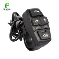 Đèn tín hiệu ORNOOU DK336, Đèn pha rẽ Công tắc đèn xe đạp điện, Sửa đổi 36V / 48V Đèn Ebike Điều khiển còi Ebike Công tắc còi xe máy Nút