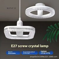 Đèn trần LED hiện đại với thiết kế pha lê để trang trí nhà cửa