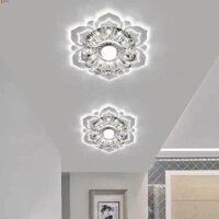 Đèn trần LED LEOTA, Cánh hoa Đèn chùm hoa hiện đại, Trang trí nhà cửa Đèn trần sáng tạo 9W Nhà bếp