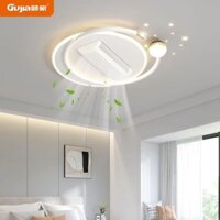Đèn Trần Quạt Không Cánh Đơn Giản Hiện Đại Khí Quyển Vô Hình Đèn Quạt Đèn Pha Phòng Khách Mới Đèn Trung Sơn