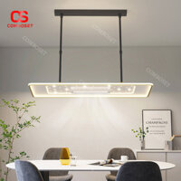 Đèn Trần Quạt Không Cánh Thông Minh Họa Tiết Ngôi Sao Khung Chữ Nhật Trang Trí Nhà Hàng, Nhà Bếp