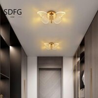 Đèn trần SDFG ', Đèn tường bướm LED điều chỉnh ba màu thanh lịch, Trang trí nhà cửa Đèn tường Acrylic kim loại sáng tạo hiện đại Đèn treo tường phòng khách
