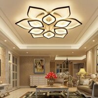 Đèn Trần Trang Trí Phòng Khách Phòng Ngủ Hình Bông Hoa Sen TT3 Đèn Led Ốp Trần 3 Chế Độ Sáng Có Kèm Điều Khiển