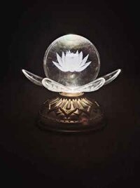 Đèn trang trí bàn thờ quả cầu led đổi màu có tiếng niệm phật