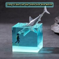 Đèn Trang Trí Decor 3D Cá Mập Megadon Để Bàn Làm Việc , Đèn LED Đa Sắc , Cubic 5 cm - Otis Offical VN
