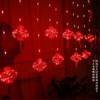 Đèn Trang trí Đèn lồng đỏ treo thả dài 3 mét