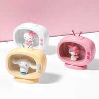 Đèn trang trí đèn ngủ sáng tạo dòng sanrio Đèn trang trí đèn ngủ đầu giường phòng ngủ kiểu Tivi mini My Melody/Cinnamoroll/Hello Kitty Đèn trang trí để bàn quà tặng bé gái