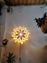 Đèn trang trí Gỗ Hoa Sen DIY 067