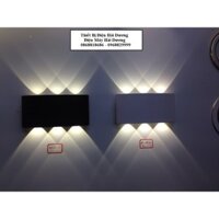 Đèn trang trí hắt tường 2 đầu 4w/6w Led thân nhôm chống nước TN188 - TN187 - Decor Energy lighting - Bảo hành 1 năm