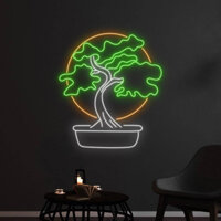 ⚡💥Đèn Trang Trí LED Neon HÌNH CHẬU CÂY CẢNH treo Tường HÌNH CHẬU CÂY CẢNH Nhiều Mẫu ( Kèm nguồn và miếng dán treo tường)