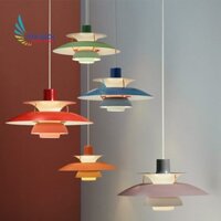 Đèn trang trí quán HÂN BÁCH treo phòng khách bàn ăn phong cách hiện đại thả nhiều lớp D400