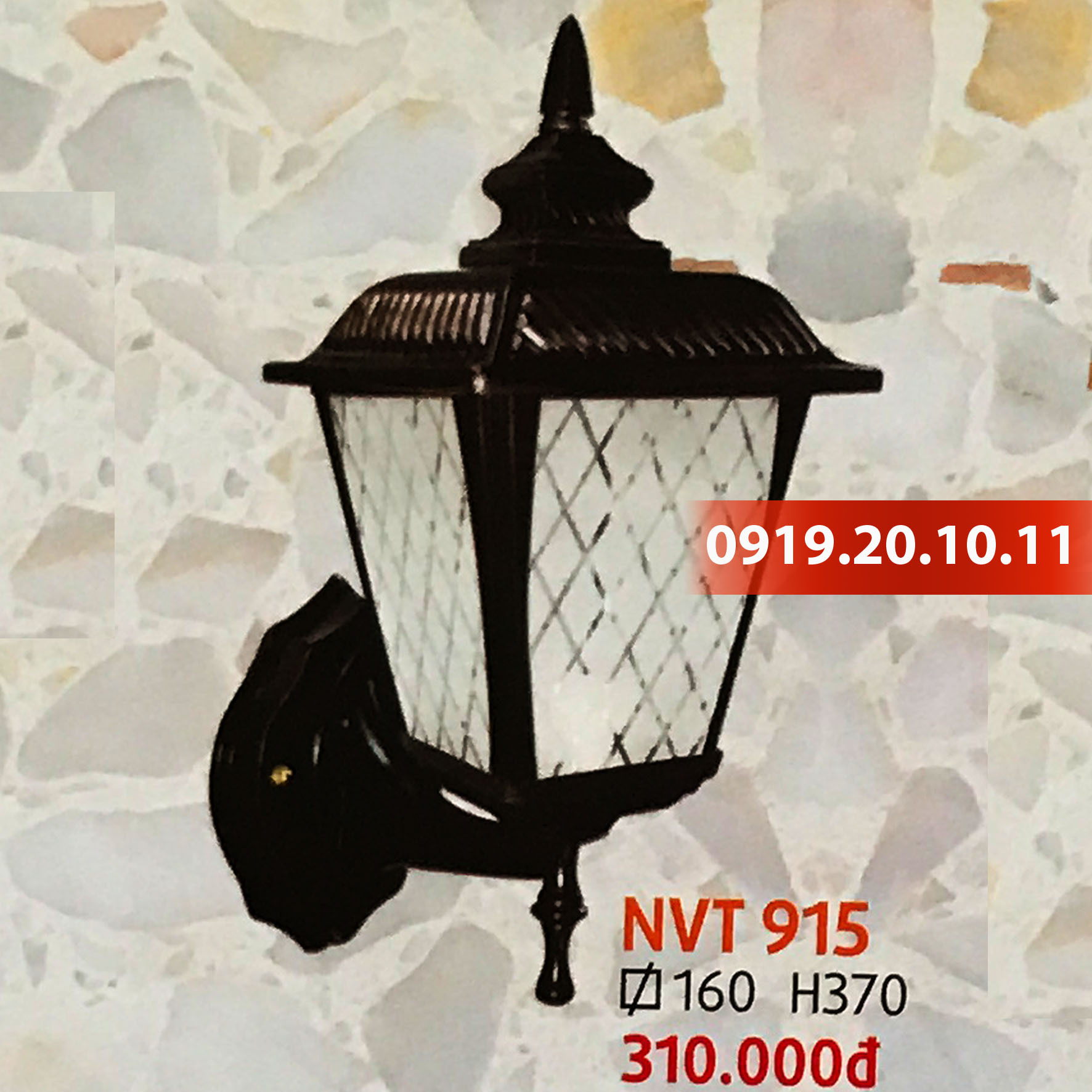 Đèn trang trí trụ cổng Netviet NVT-915