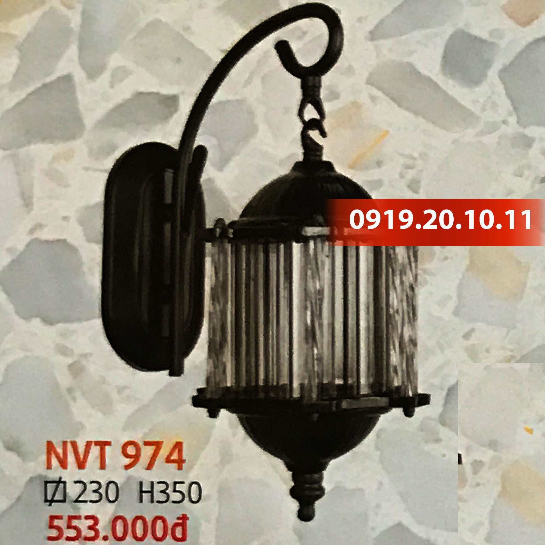 Đèn trang trí trụ cổng Netviet NVT-974