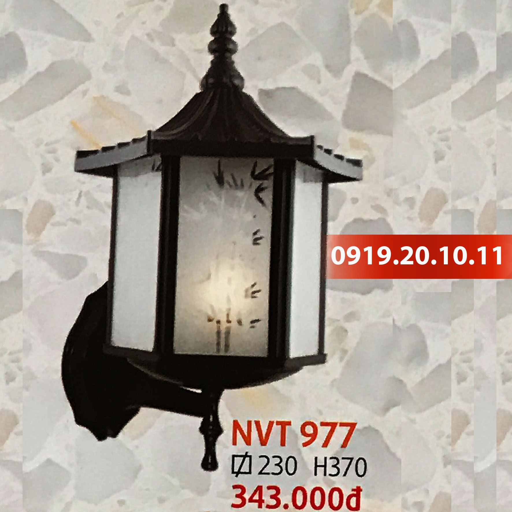 Đèn trang trí trụ cổng Netviet NVT-977