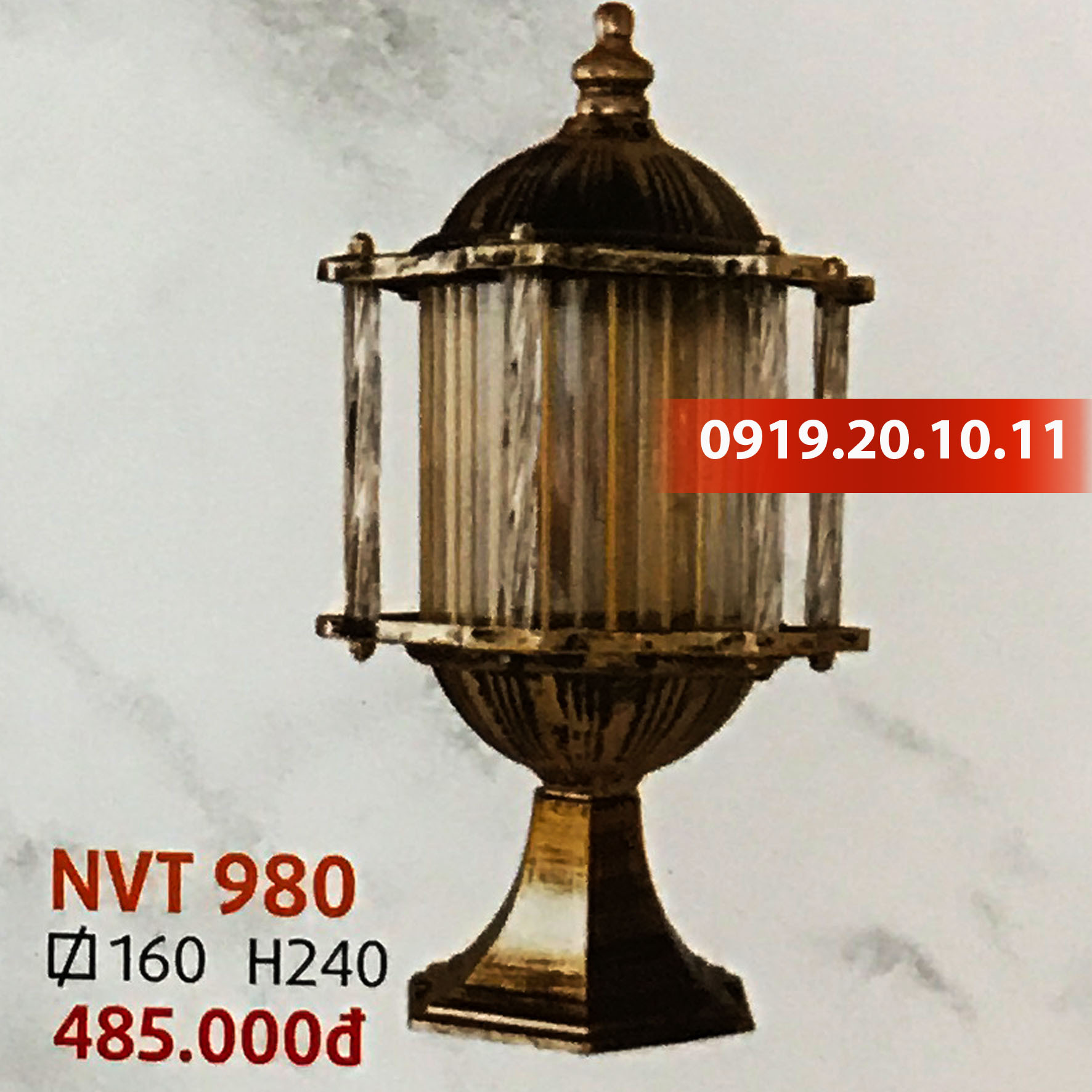 Đèn Trang Trí Trụ Cổng Netviet NVT980