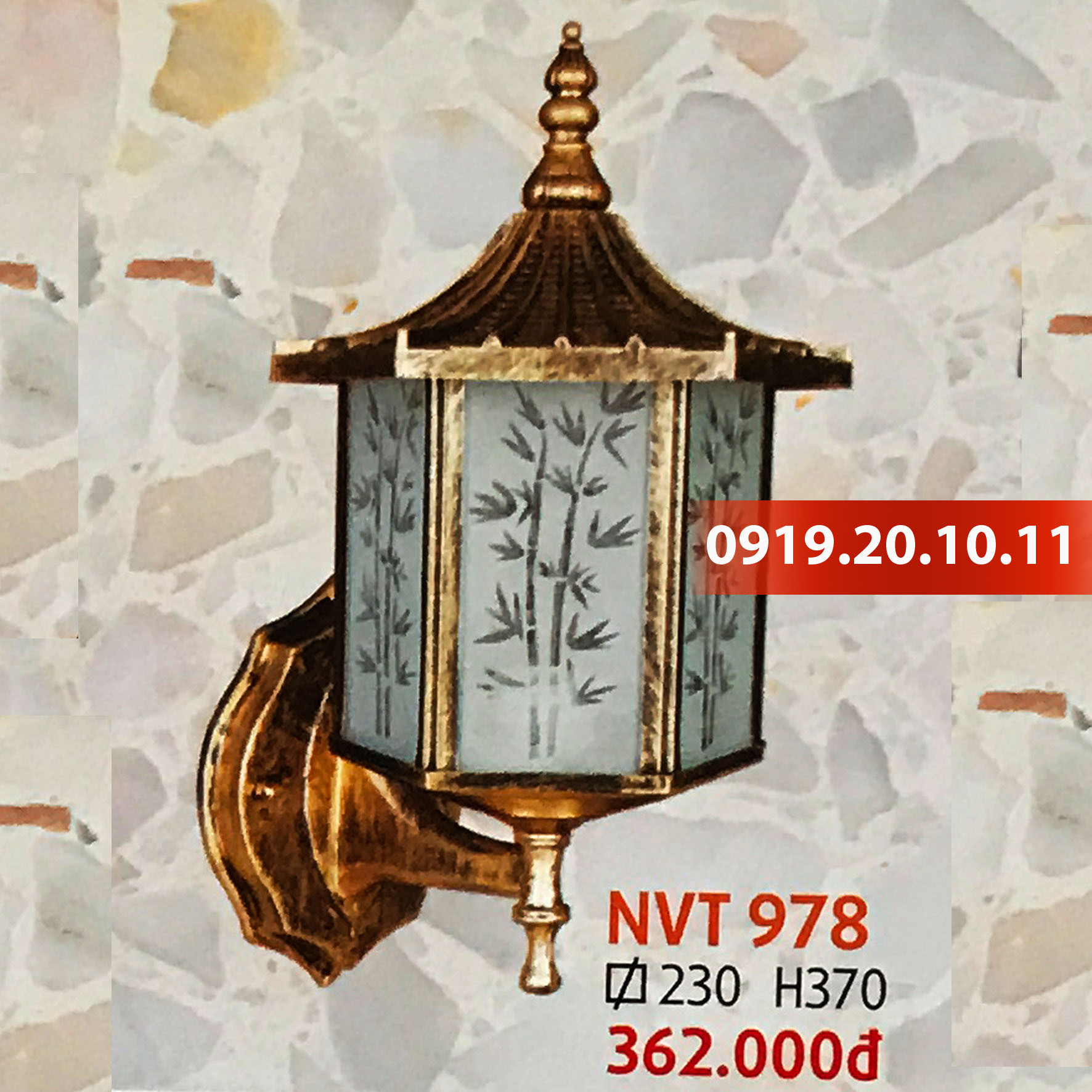 Đèn trang trí trụ cổng Netviet NVT 978