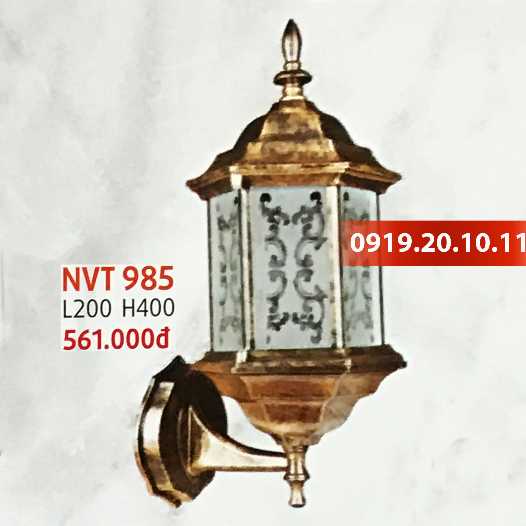 Đèn trang trí trụ cổng Netviet NVT-985