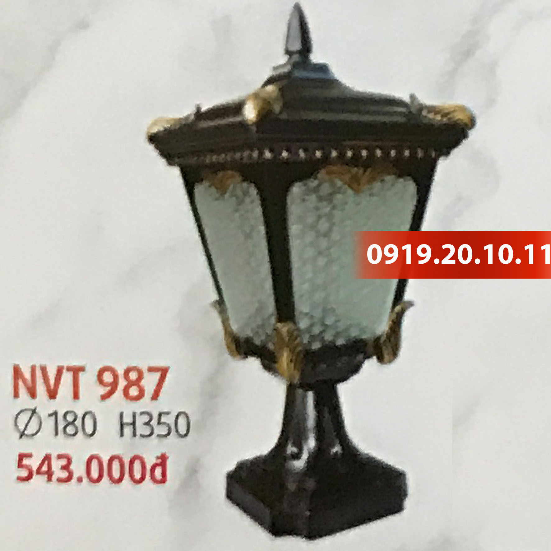 Đèn trang trí trụ cổng Netviet NVT-987