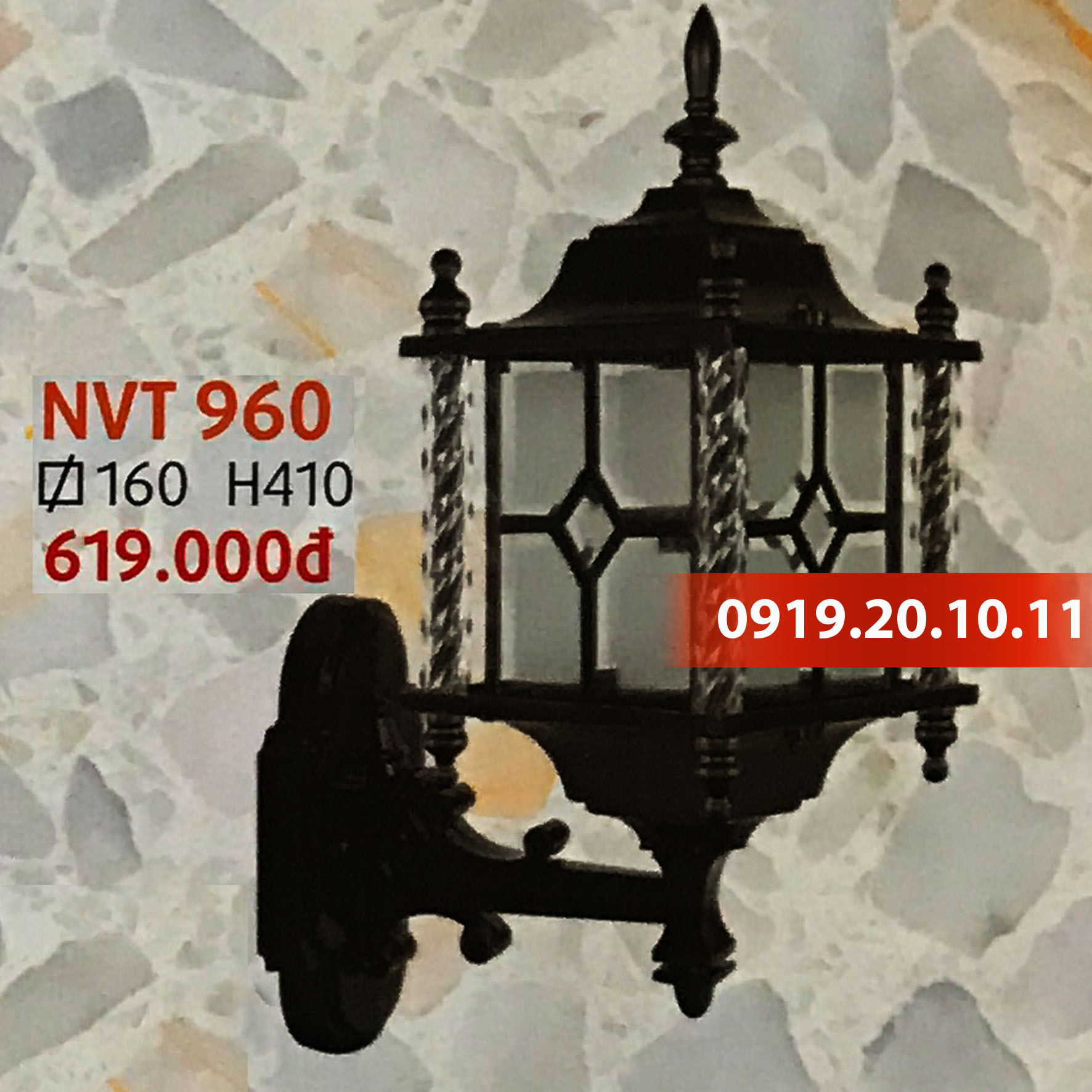 Đèn trang trí trụ cổng Netviet NVT-960