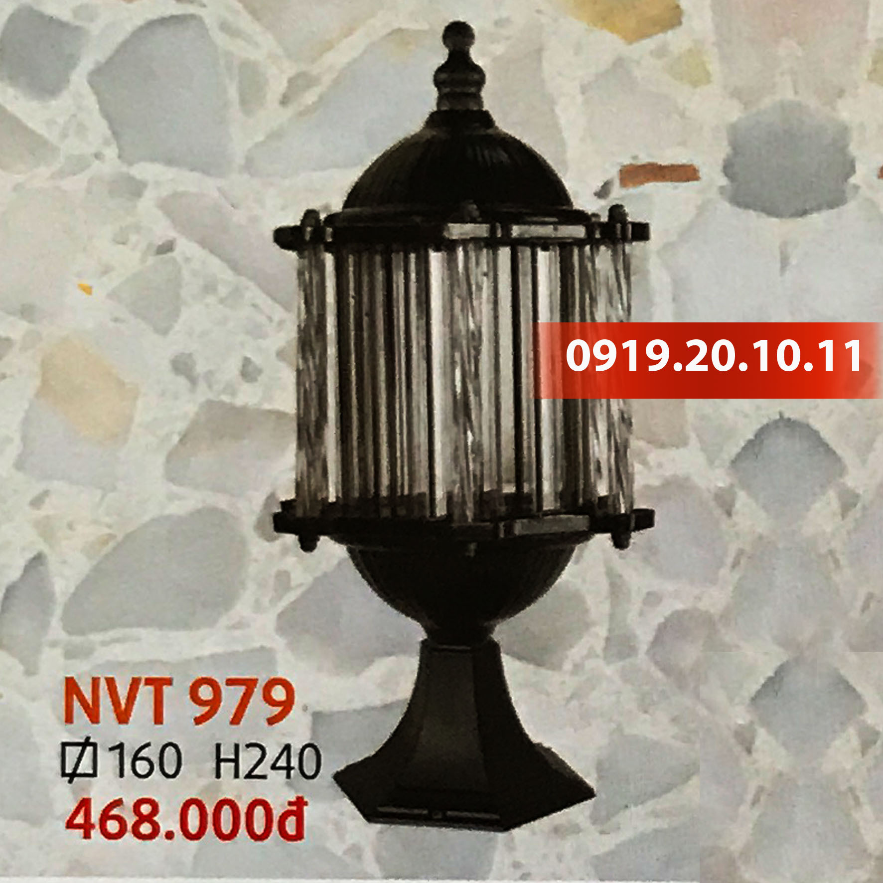 Đèn trang trí trụ cổng Netviet NVT979