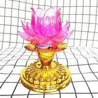 Đèn trang trí xoay hoa sen hồng SG- MSCLV