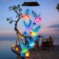 Đèn treo chuông gió LZHDP Sân LED đầy màu sắc bằng nhựa