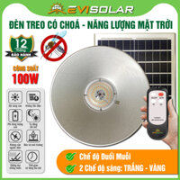 Đèn Treo Có Chóa - Đèn Năng Lượng Mặt Trời JD 6128 Chính Hãng Có chức năng Đuổi Muỗi 100W