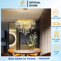 Đèn Treo Phòng Khách Sang Trọng,Đèn Chùm Trang Trí, Đèn Thả Giọt Pha Lê Độc Đáo LUMiFAN Bảo Hành 24 Tháng