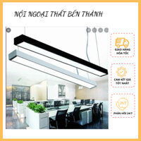 Đèn treo thả Panel hiện đại hình chữ nhật màu trắng và đen trang trí văn phòng, nhà ở, quán cà phê  mã THCN 216