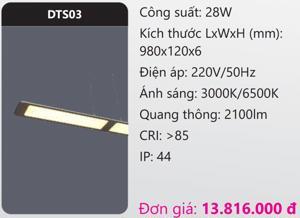 Đèn treo trần trang trí phòng khách Duhal DTS03 - 28W