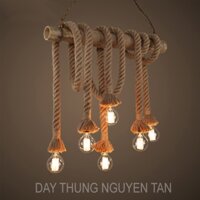Đèn treo trang trí decor, đèn dây thừng trang trí (chưa bóng)