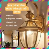 Đèn treo tường bằng đồng B6001, đui xoáy E27, chống nước IP66