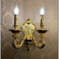 Đèn treo tường, đèn chùa đồng gắn tường Đồng Nguyên Chất mã w3001/2  Tặng kèm bóng Led