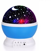 Đèn trình chiếu sao trăng tự xoay 360 độ và có thể chỉnh màu - Màu ngẫu nhiên