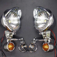 Đèn Trợ Sáng 1 Led Viền Xanh Trang Trí Có Mão, Tặng Kèm Pass Ốc Vít