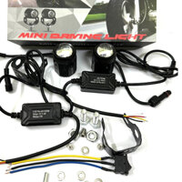 Đèn trợ sáng bi cầu nguồn nhôm mini cos vàng pha trắng có quạt tản nhiệt nguồn nhôm bảo hành 1 năm